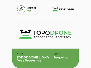 TOPODRONE LiDAR Post Processing Perpetual License